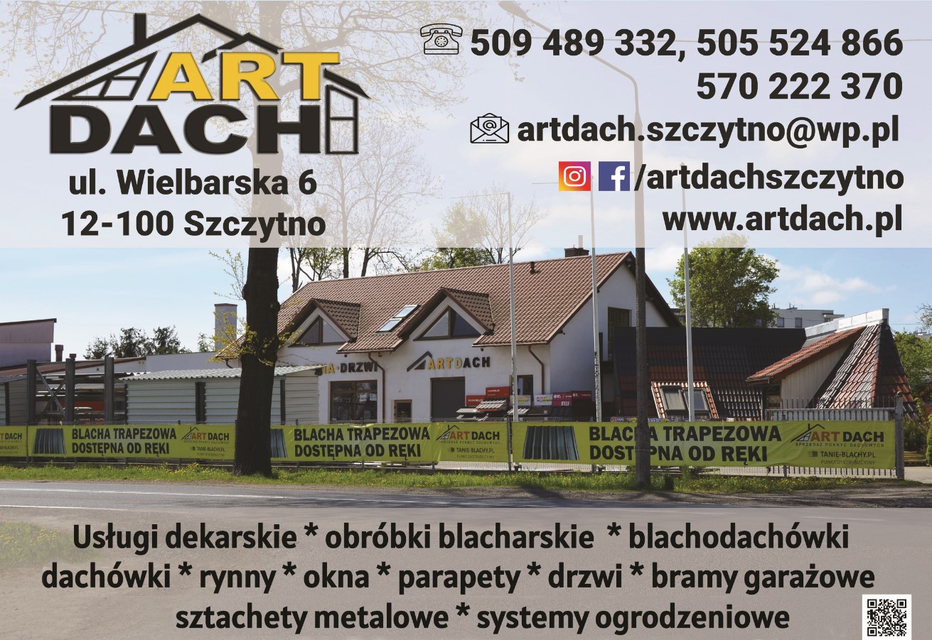 ARTDACH Sprzedaż pokryc dachowych - okna dachowe SZCZYTNO okna dachowe SZCZYTNO
